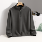 Men's fleece quarter-zip pullover hoodie — additional view