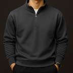 Men's fleece quarter-zip pullover hoodie — additional view