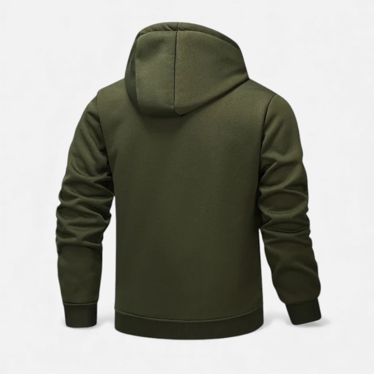 Men's fleece-lined winter hoodie jacket — additional view