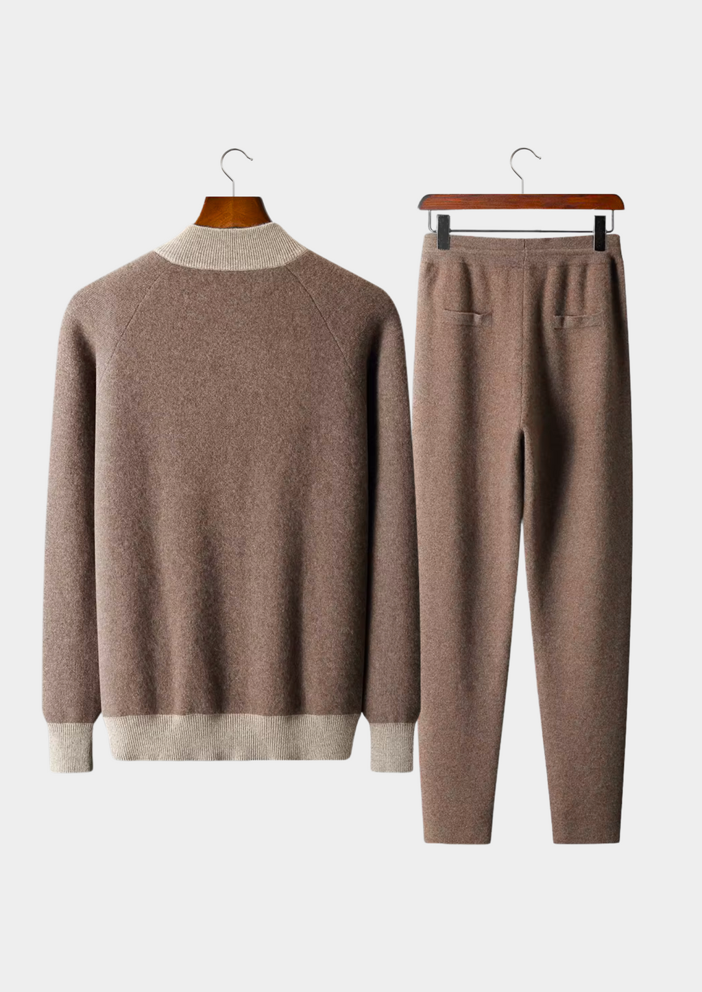 Men's two-piece knit tracksuit set — alternate view