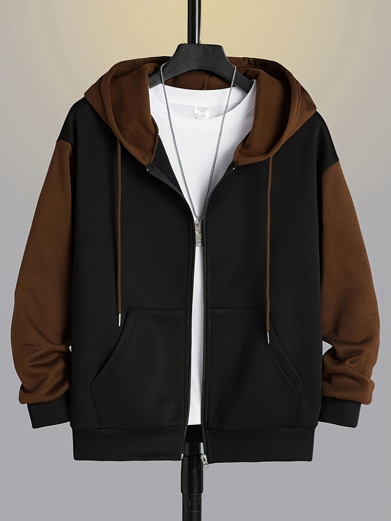 Sinclair | Color Block Zip-Up Hoodie