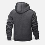 Men's fleece-lined winter hoodie jacket — additional view