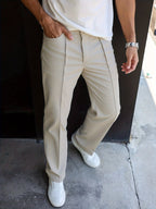 Men's straight-leg tailored pants — additional view