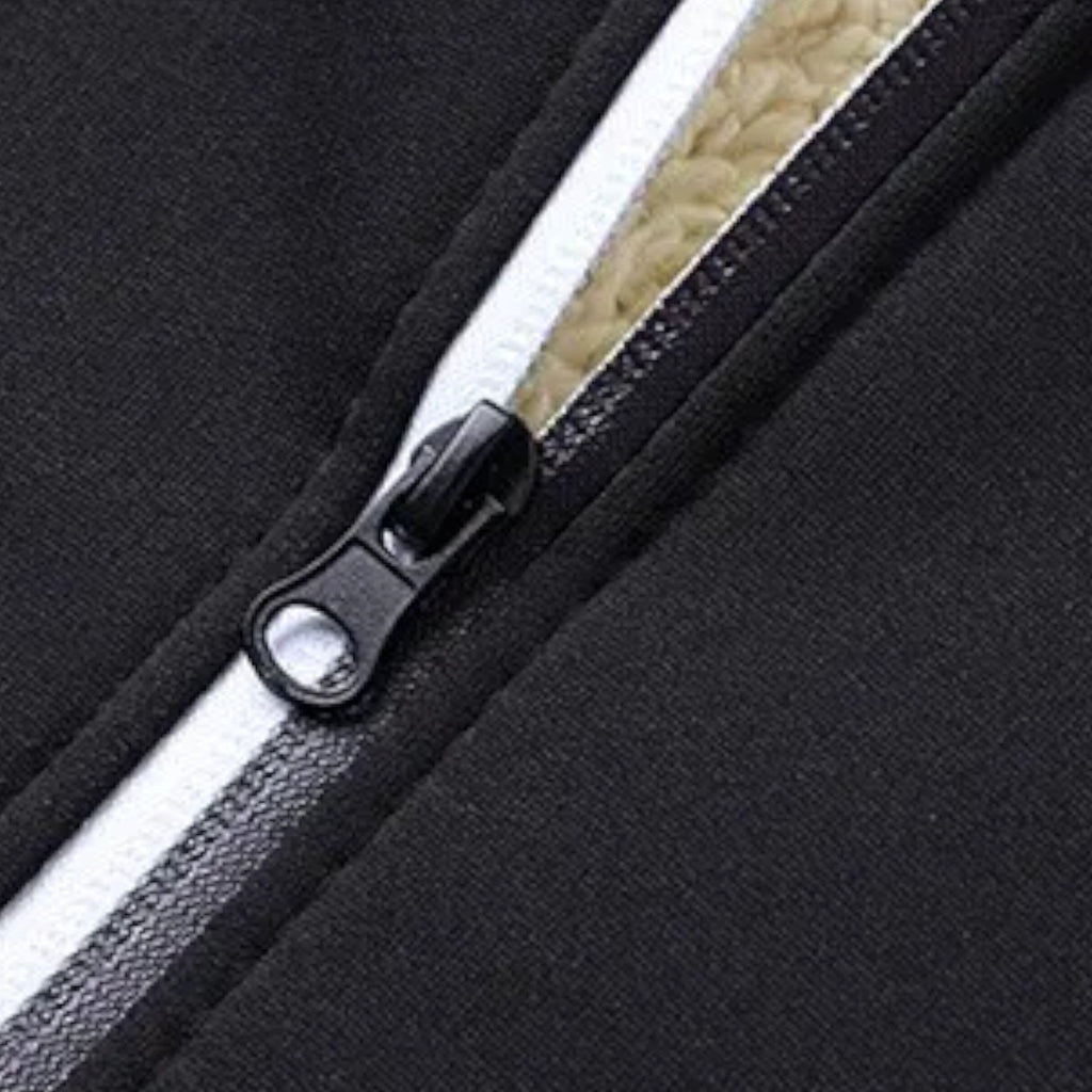 Men's fleece-lined winter hoodie jacket — additional view