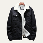 Men's fleece-lined classic denim jacket — additional view