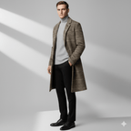 Braxton | Windowpane Wool Winter Coat