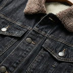 Men's fleece-lined classic denim jacket — additional view