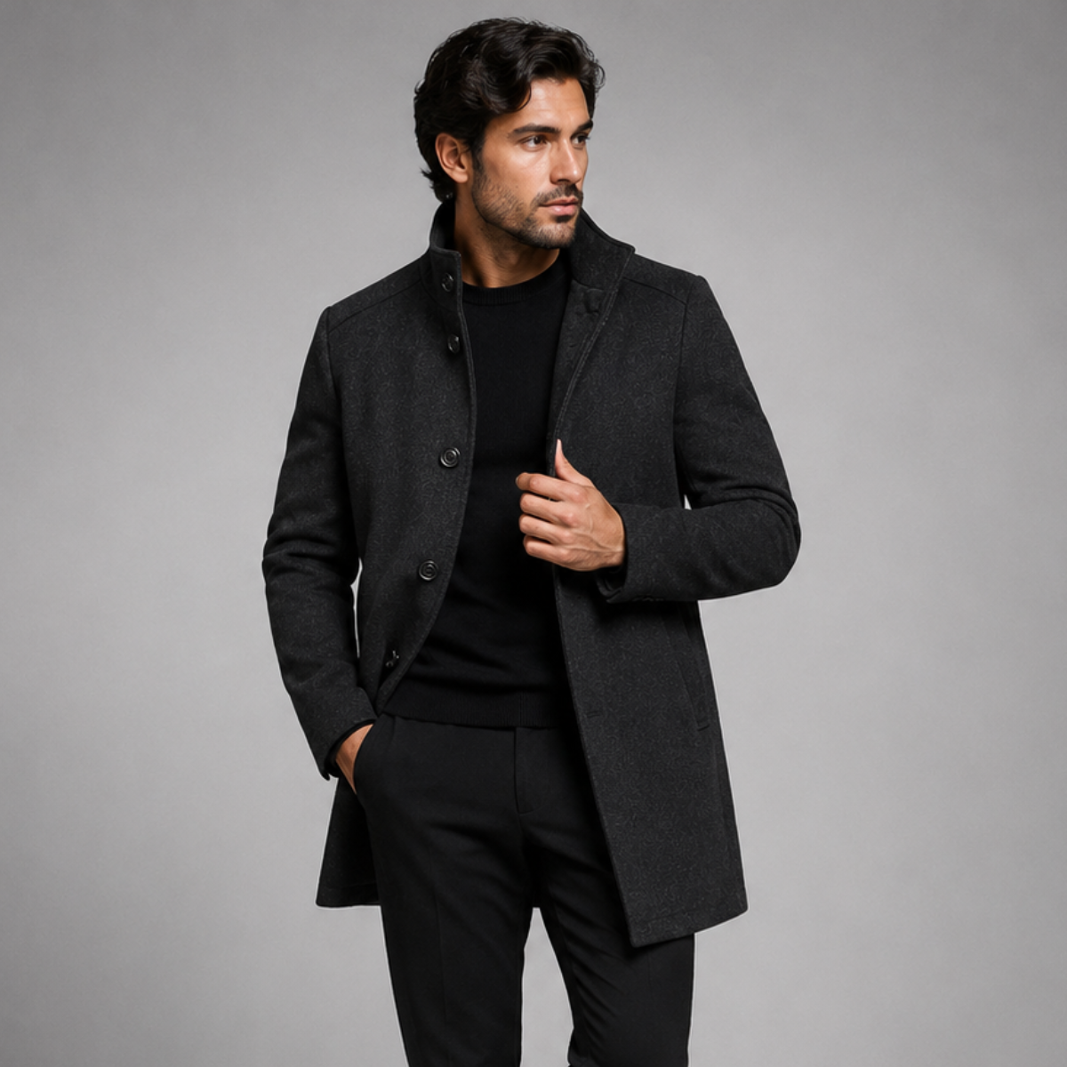 Men's heritage wool winter coat — additional view