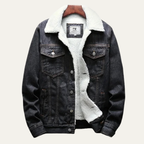 Men's fleece-lined classic denim jacket — additional view