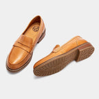 Men's cushioned leather driving loafers — additional view