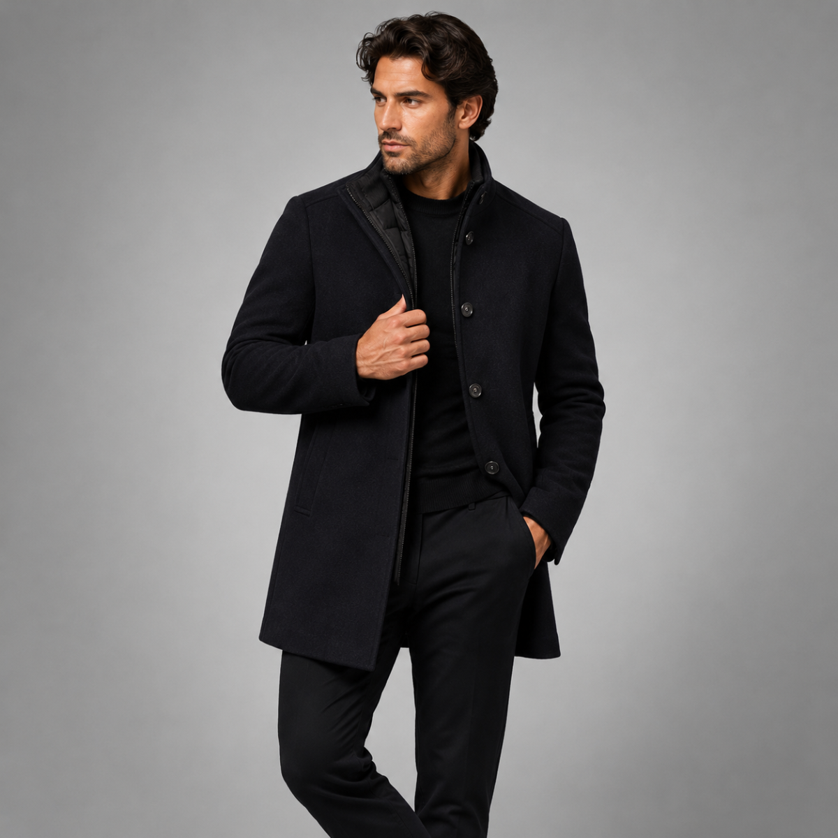 Men's heritage wool winter coat — additional view