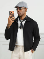 Men's single-breasted wool overcoat — additional view