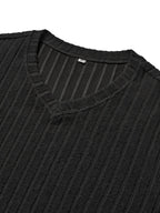 Sawyer | Ribbed V-Neck Long Sleeve Top
