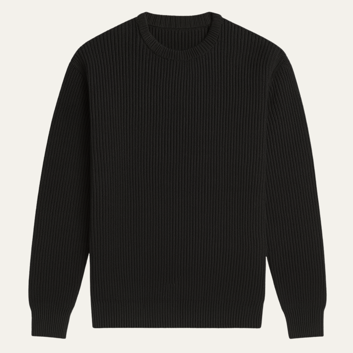 Men's ribbed crew neck pullover — additional view