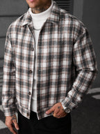 Men's single-breasted wool overcoat — additional view