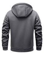 Men's zip-up fleece-lined hoodie — alternate view
