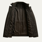 Men's insulated heritage coat — detail view