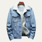Men's fleece-lined classic denim jacket — additional view