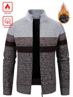 Men's color block ribbed cardigan — additional view