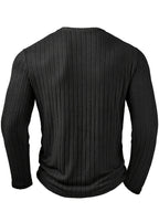 Sawyer | Ribbed V-Neck Long Sleeve Top
