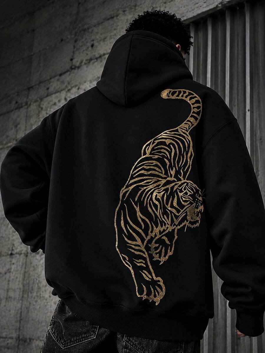 Men's zip-up hooded sweatshirt — additional view