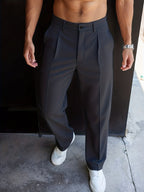 Men's straight-leg tailored pants — additional view