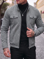 Men's teddy fleece cropped coat — additional view