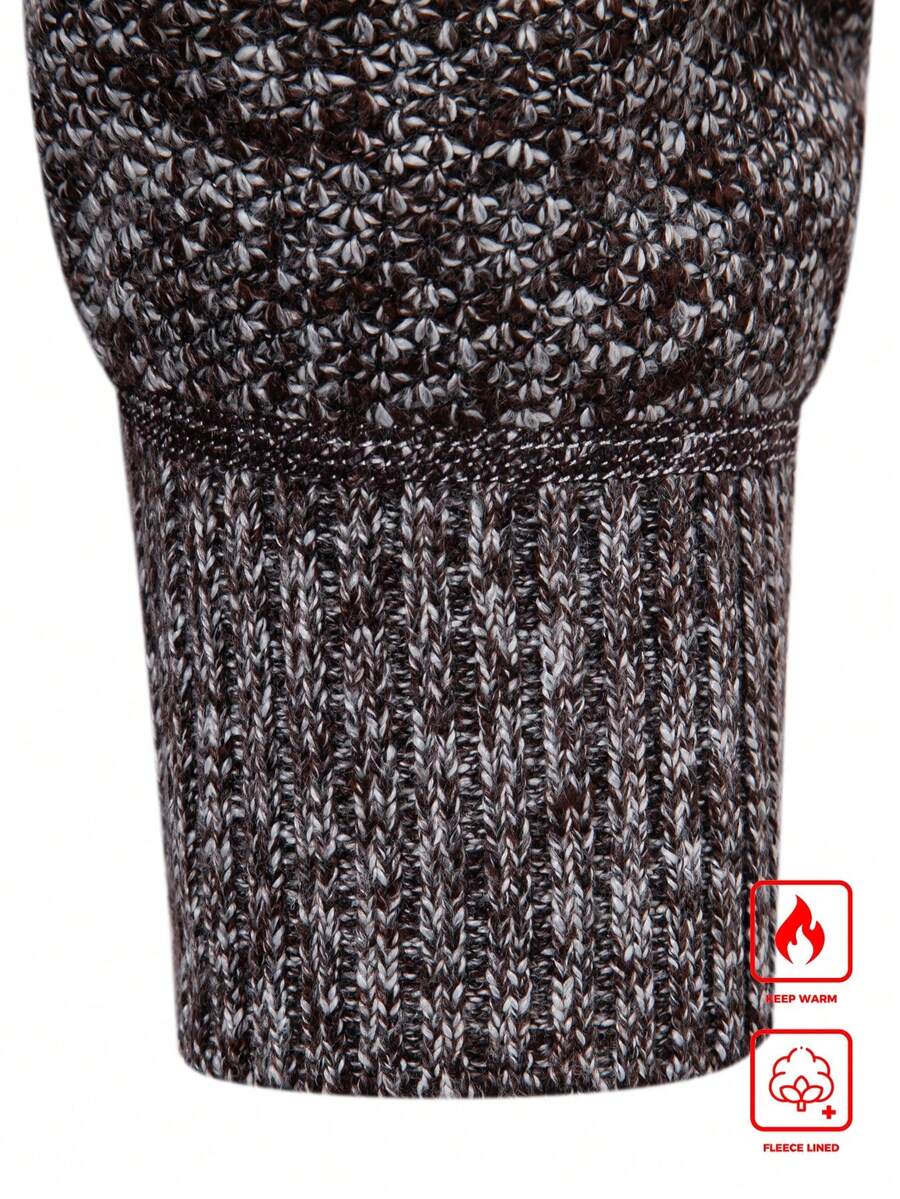 Men's color block ribbed cardigan — additional view