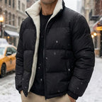 Men's relaxed zip-up down jacket — additional view
