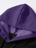 Knox | Color Block Textured Hoodie