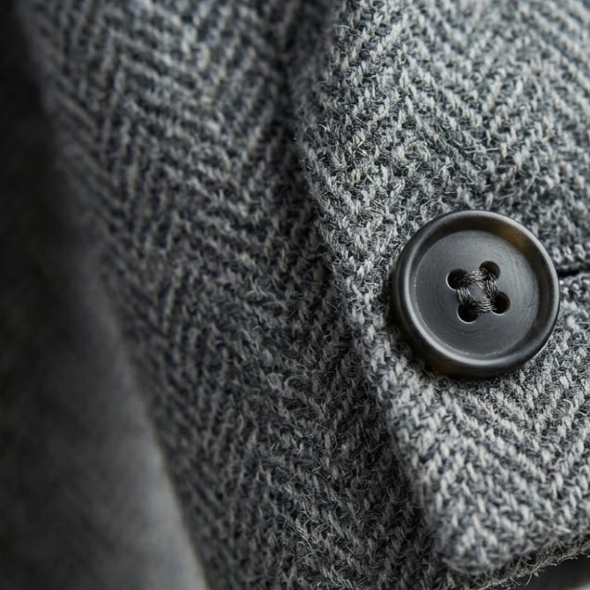 Men's single-breasted herringbone blazer — additional view