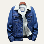 Men's fleece-lined classic denim jacket — additional view