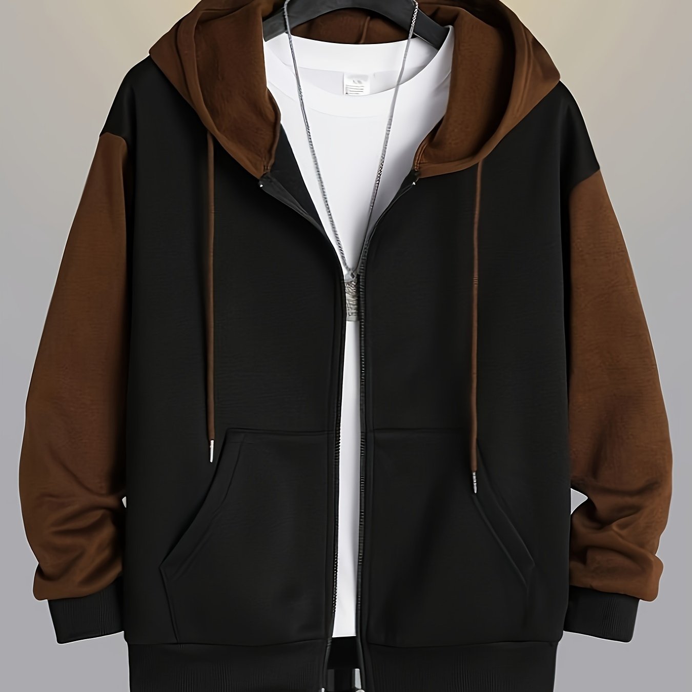 Sinclair | Color Block Zip-Up Hoodie