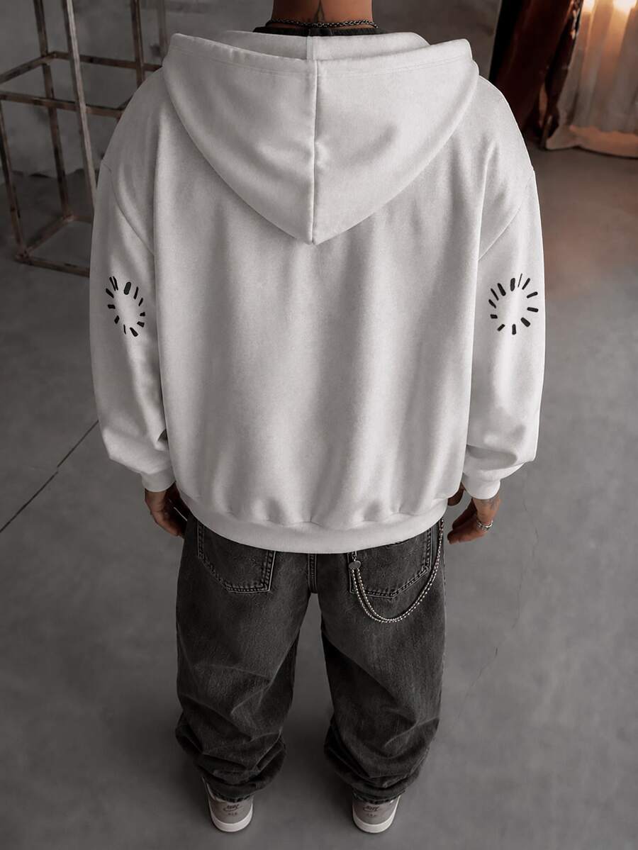 Men's zip-up hooded sweatshirt — additional view