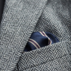Men's single-breasted herringbone blazer — additional view