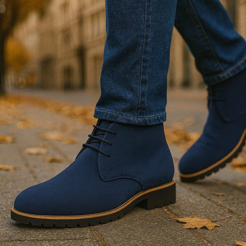 Men's lace-up suede boots — additional view