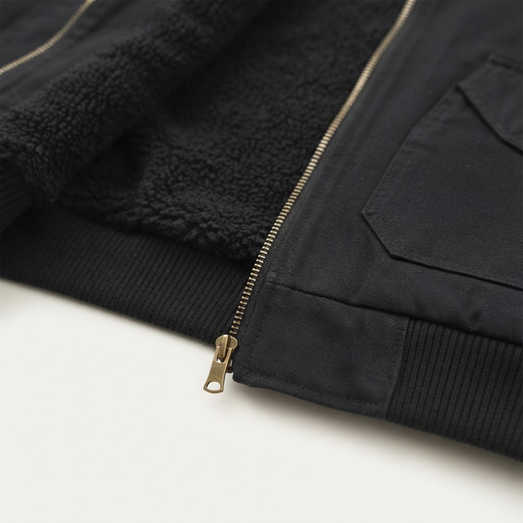Men's sherpa-lined bomber jacket — additional view