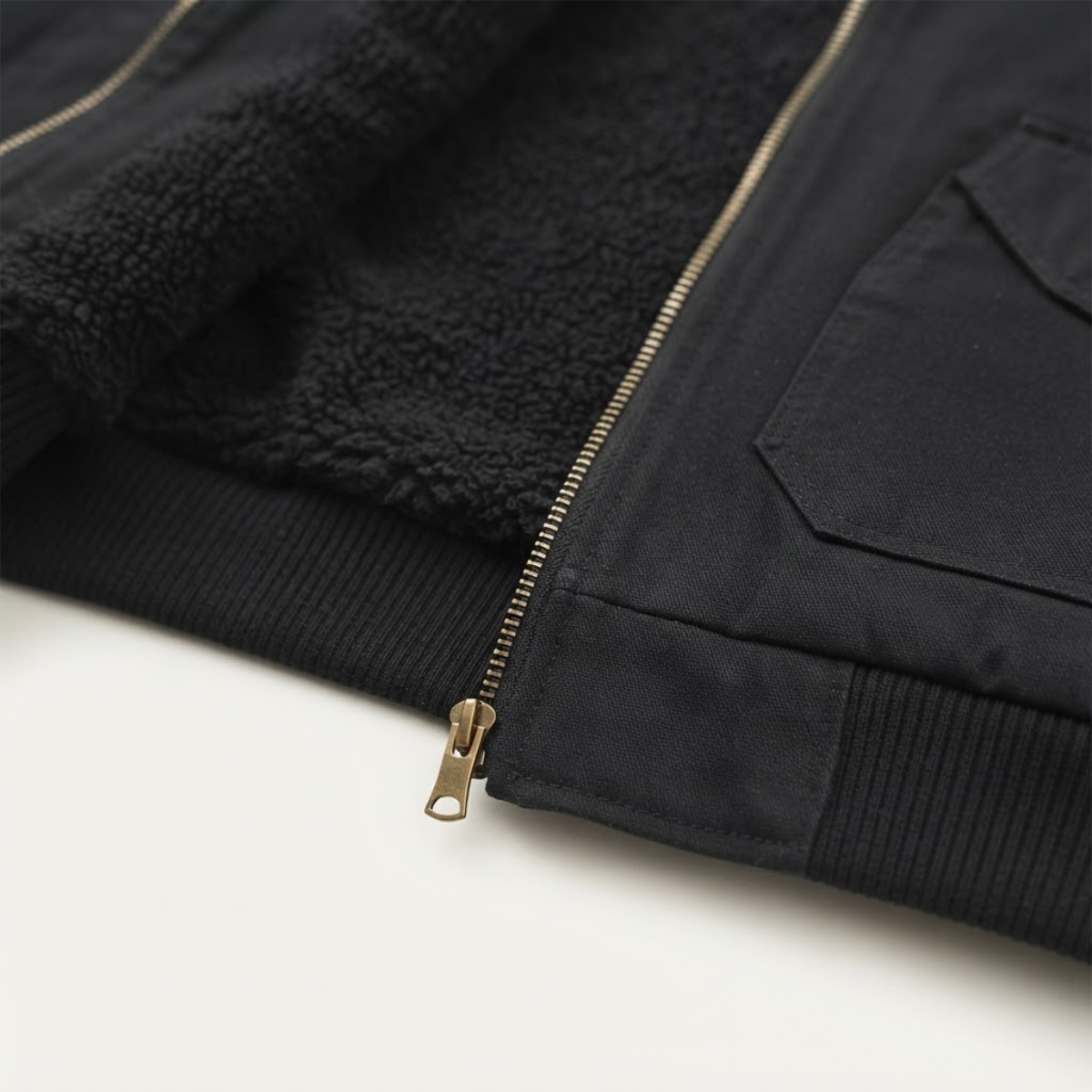 Men's sherpa-lined bomber jacket — additional view
