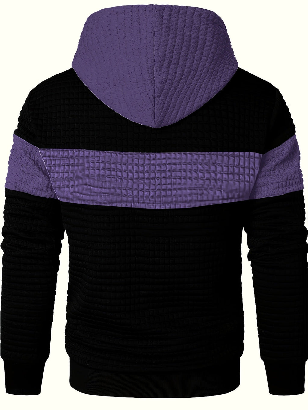 Knox | Color Block Textured Hoodie