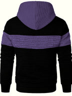 Knox | Color Block Textured Hoodie