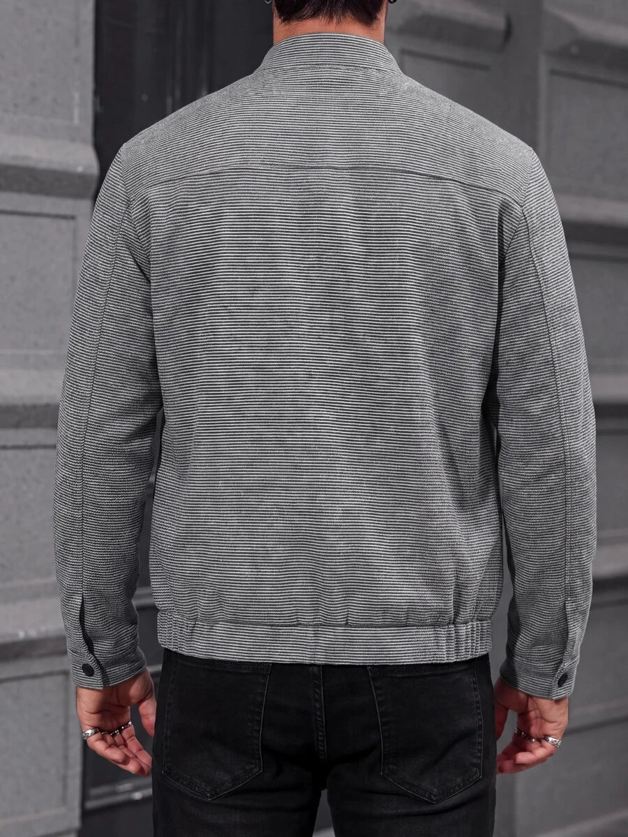 Men's teddy fleece cropped coat — additional view