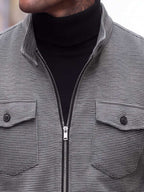 Men's teddy fleece cropped coat — additional view