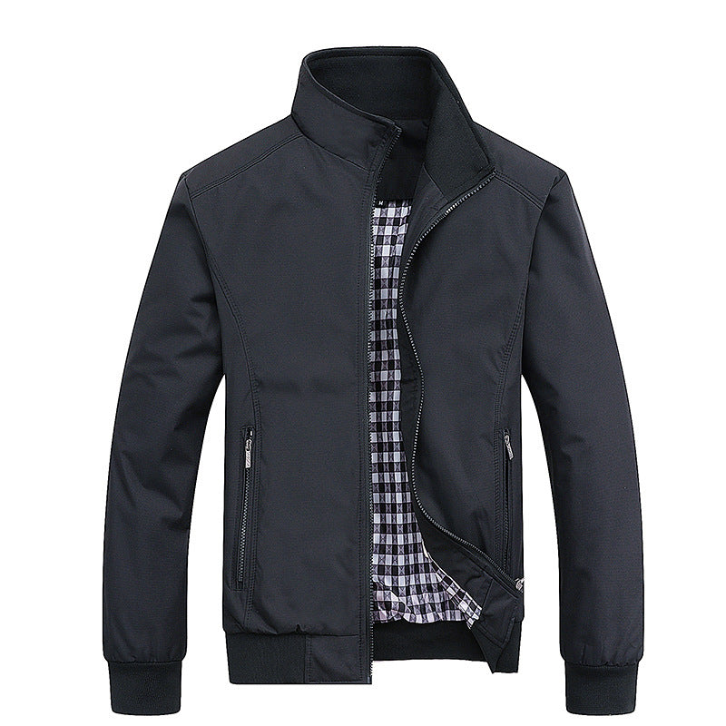 Men's zip-front bomber jacket