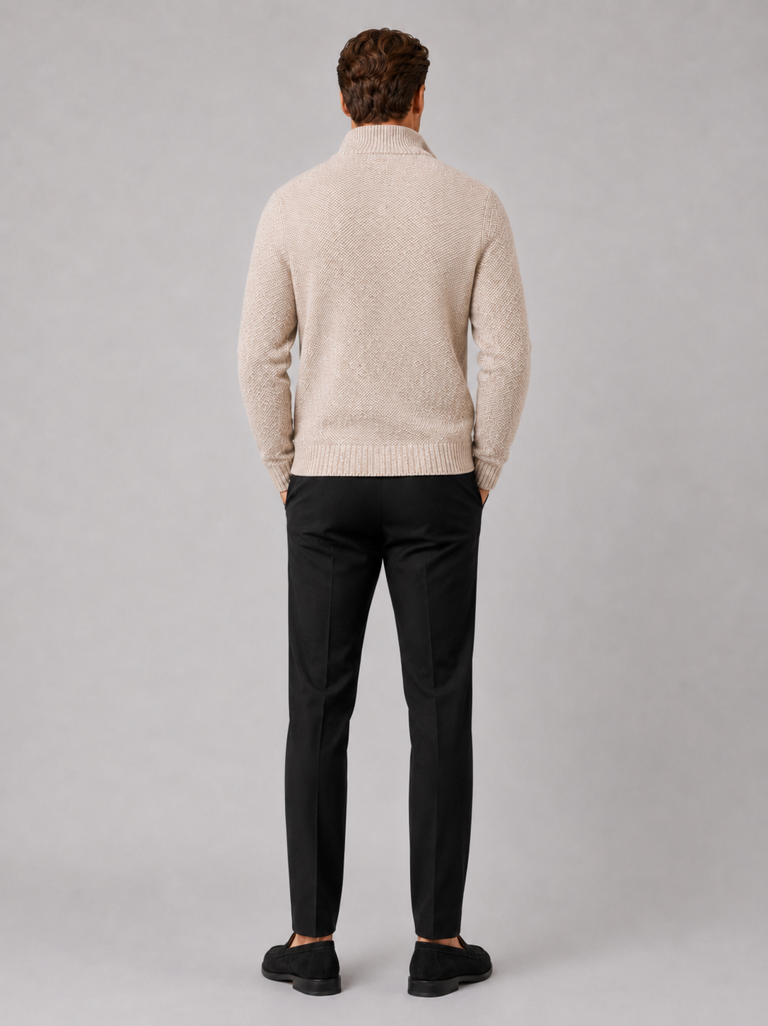 Men's full-zip fleece cardigan — additional view