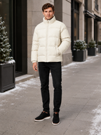 Men's stand-collar thermal puffer jacket — additional view