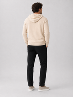 Men's hooded knit pullover sweater — detail view