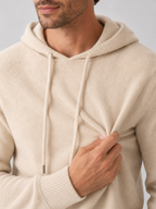 Men's hooded knit pullover sweater — additional view