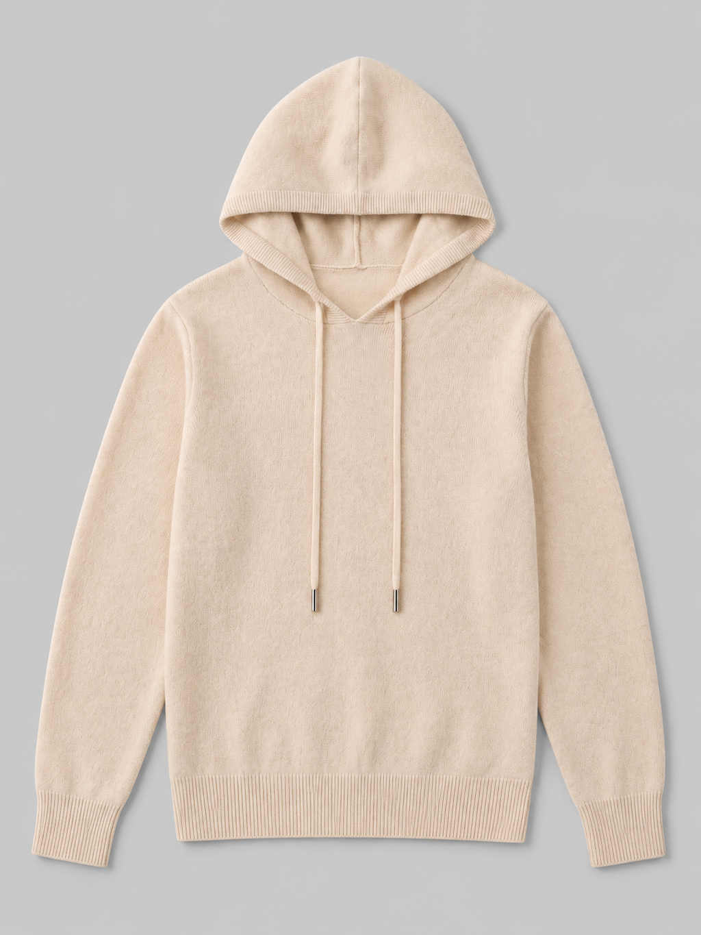 Men's hooded knit pullover sweater — alternate view