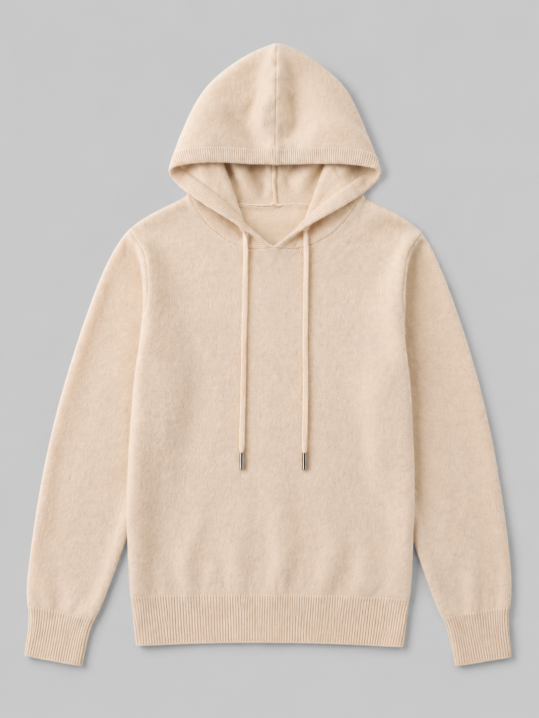 Men's hooded knit pullover sweater — alternate view