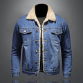 Men's classic denim jacket in blue
